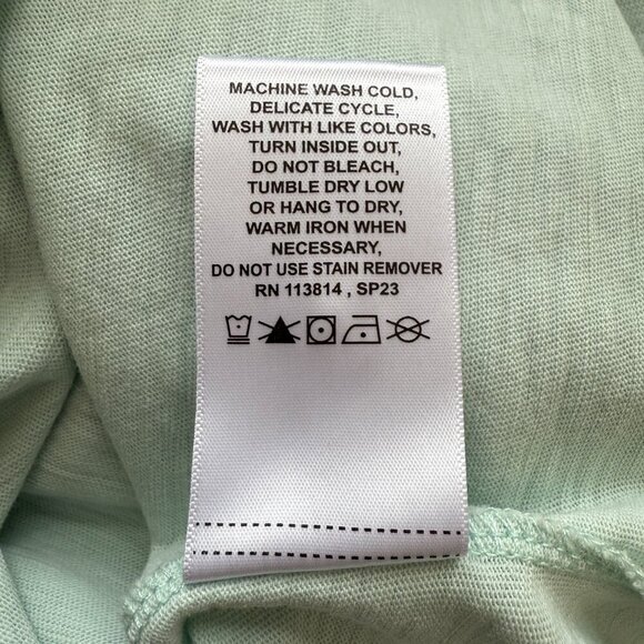 Billy Reid Short Sleeve Organic Cotton Henley Tee T-Shirt Mens XXL Pale Blue NWT - Picture 16 of 16